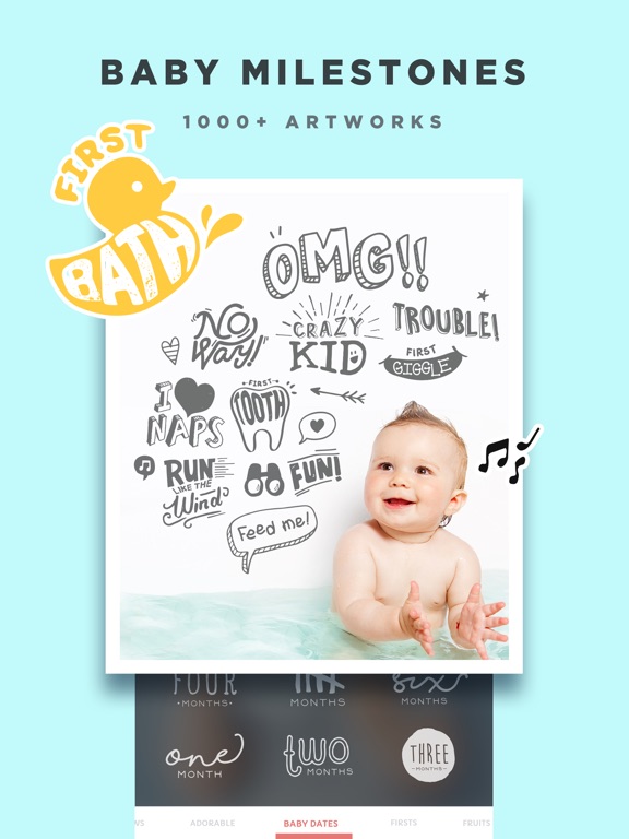 Screenshots of Baby Story - Pregnancy Pics Baby Milestones Photo for iPad