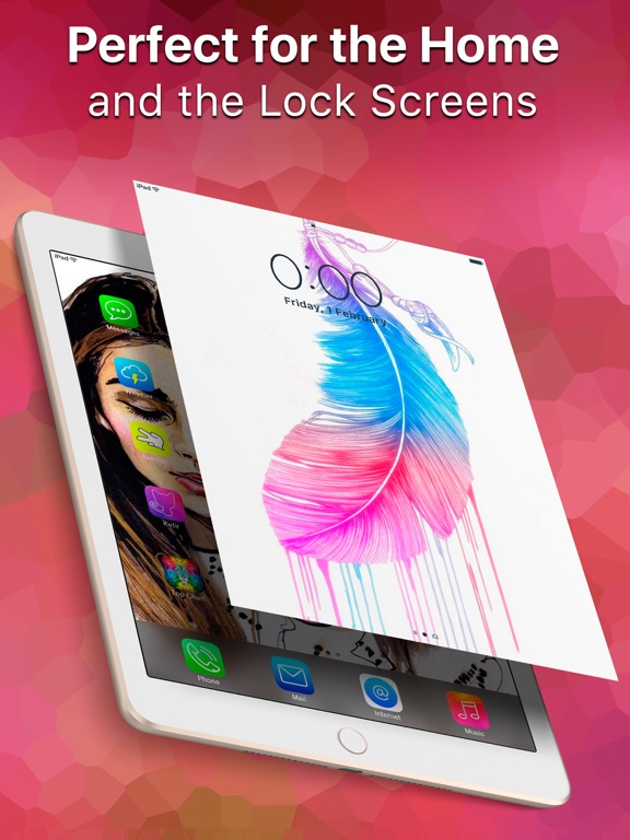 Screenshots of Top Chart of Wallpapers & Themes - Amazing Images and Awesome 3D Backgrounds are Free on Your Screen for iPad