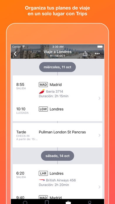 Captura de pantalla del iPhone 3