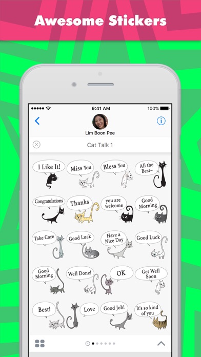 Cat Talk 1 Stickers By Wenpei review screenshots