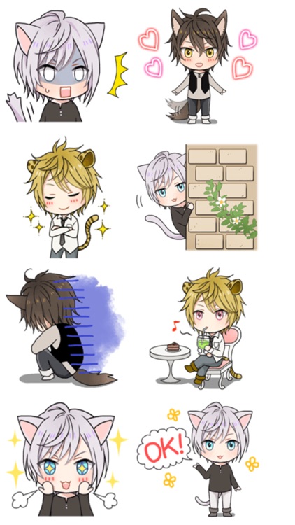 Cute Anime Boys Stikers By Abay Imanberlin