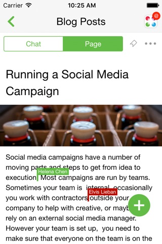 Samepage screenshot