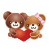 Teddy bear illustration autocollant