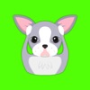 Blue Boston Terrier Emoji Stickers for iMessage