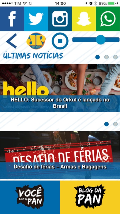Captura de tela do iPhone 4