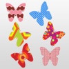Papillon - Autocollants colorés et symétriques