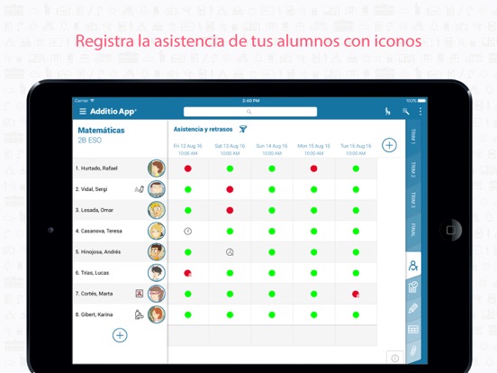 Captura de pantalla del iPad 2
