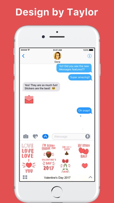 download Valentine's Day 2017 stickers by Taylor Mahoney apps 1