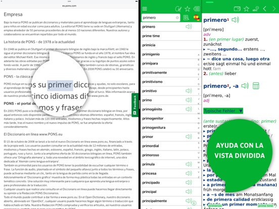 Diccionario Alemán - Español AVANZADO De PONS En El App Store
