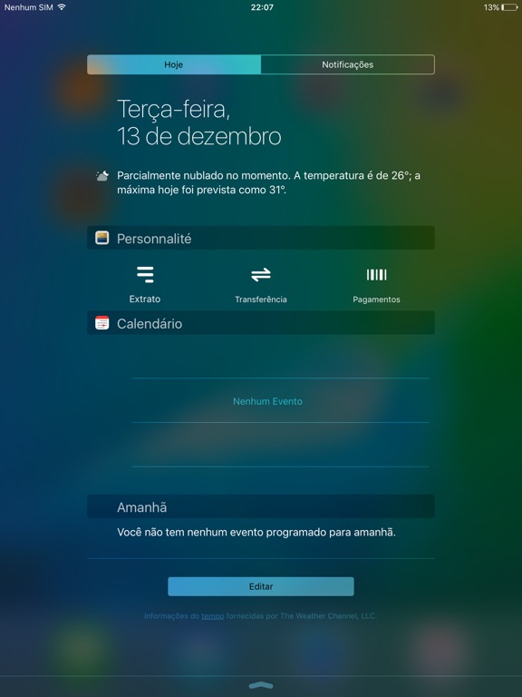 Captura de pantalla del iPad 5