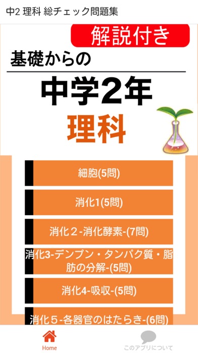 中2 理科 総チェック問題集 中学理科 定期テスト高校受験 Iphoneアプリ Applion