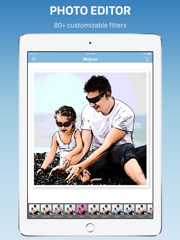 Screenshots of Mixgram - Photo Collage Maker, Picture Editor, Camera Layout.s & Sticker.s for iPad