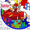 Fast and Fighter Airplane Jigsaw Puzzle fighter shape