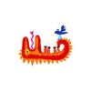 Стикеры Crayon Monsters от Pinja