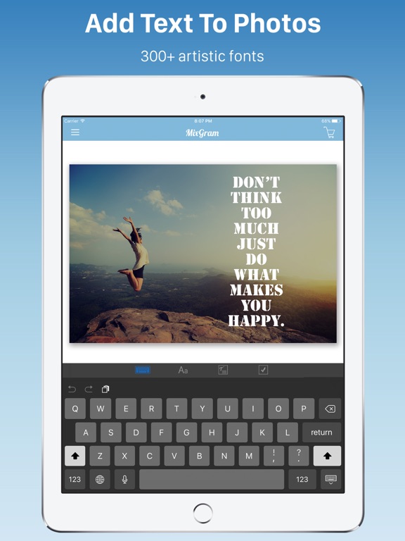 Screenshots of Mixgram - Photo Collage Maker, Picture Editor, Camera Layout.s & Sticker.s for iPad
