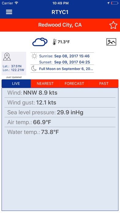 NOAA National Buoy Data PRO screenshot