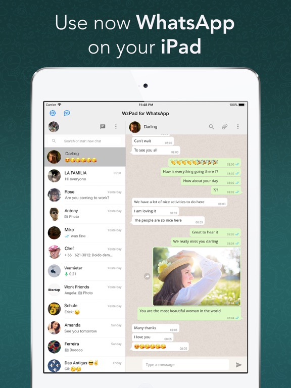 WzPad for WhatsApp for iPad iOS App