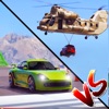 落ちる車対ドライビングカー3D
