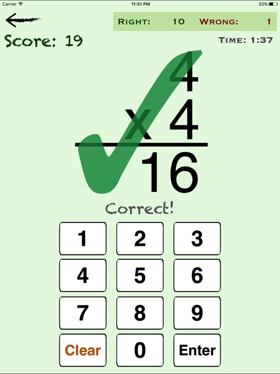 Screenshots of Mental Math Cards - Tips, Fact Practice, & Timed Challenge for iPad