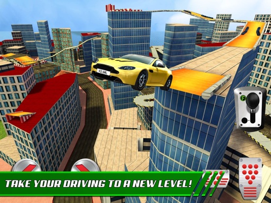 Screenshots of Roof Jumping Stunt Driving Parking Simulator - Real Car Racing Test Sim Run Race Games for iPad
