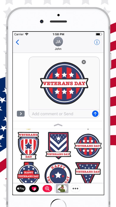 Veterans Day Honour Sticker review screenshots
