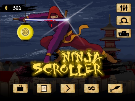 Ninja Scroller: The Awakening iOS Screenshots