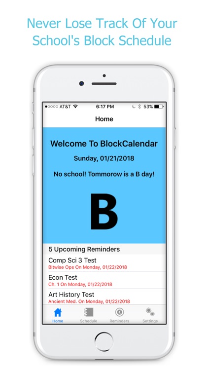 block schedule app