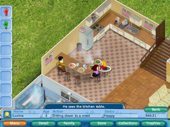 Screenshots of Virtual Families Lite for iPad