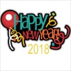 Happy New Year 2018 Sticker