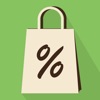 Calculatrice de réduction avec liste d'achats