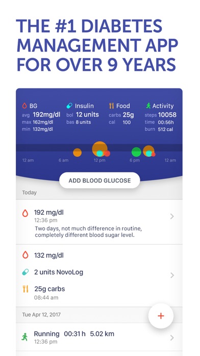 Glucose Buddy+ for Diabetes 앱스토어 스크린샷