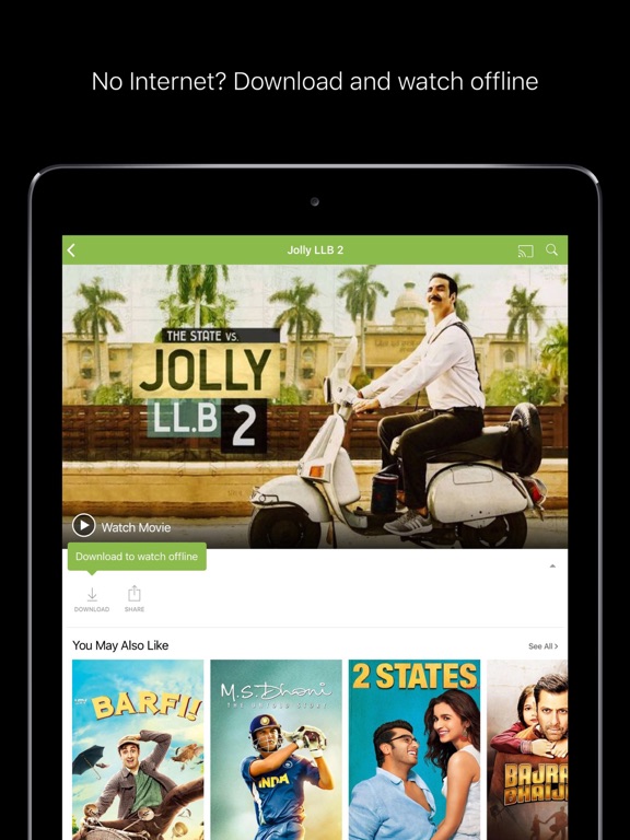 Screenshots of Hotstar for iPad