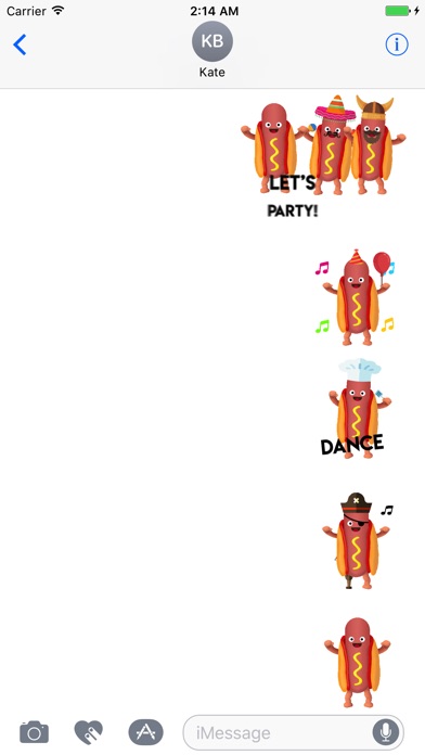 Hotdog Animated Stickers 앱스토어 스크린샷