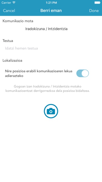 Captura de pantalla del iPhone 4