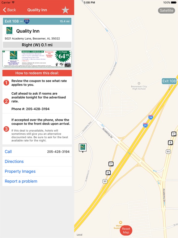 Travel coupons app