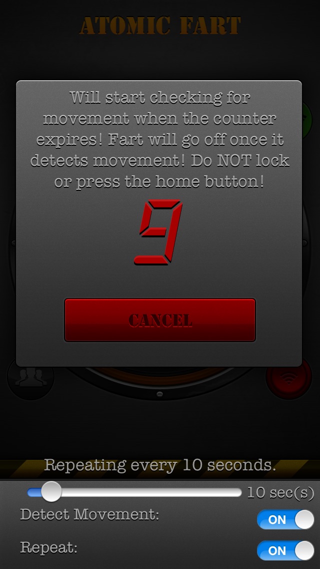 Screenshots of Atomic Fart FREE for iPhone