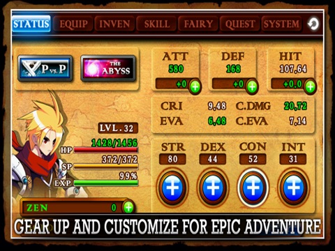 Screenshots of ZENONIA® 4 for iPad