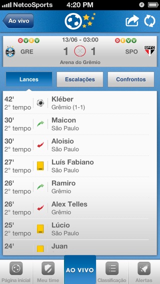 Captura de tela do iPhone 5
