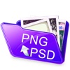 PSD 2 PNG: Batch convert PSD files to PNG