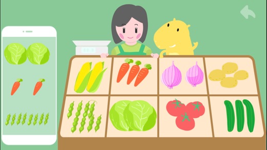 宝宝蔬菜游戏(儿童英语启蒙)-宝贝认识水果蔬菜