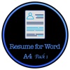 Resume for Word - Package one for A4 size