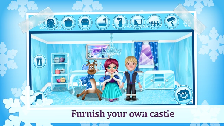 Ice Princess Doll House Games - Decorating and DIY the Dollhouse! 