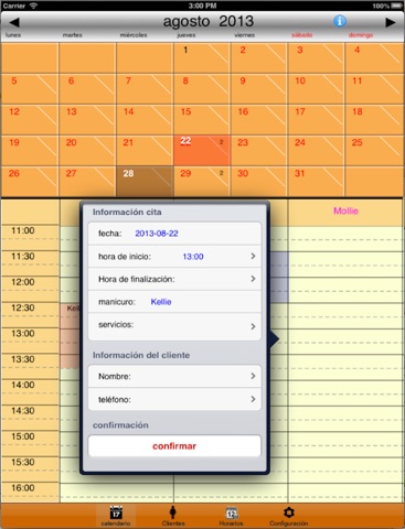 Captura de pantalla del iPad 2