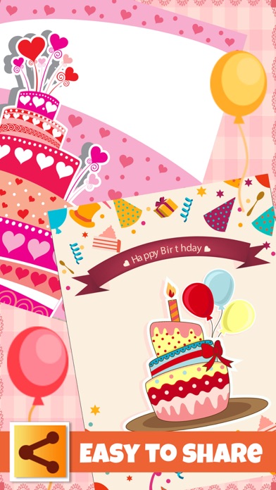Birthday Card Maker - Free Birthday Cards Screenshot on iOS