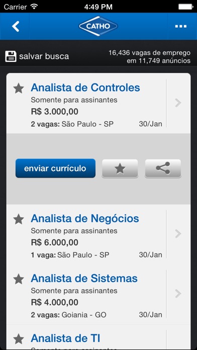 Captura de tela do iPhone 3
