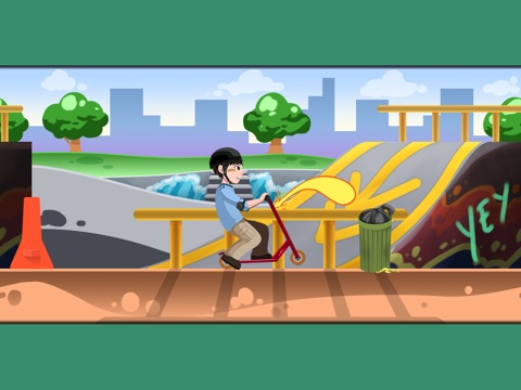 A Scooter Hero - Turbo Skyline Game на iPad