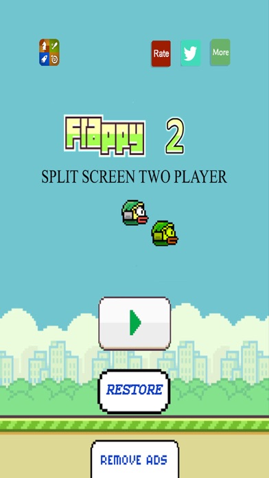 Flappy 2 Players - 彼らは鳥をピクセルのスクリーンショット1 Flappy 2 Players - 彼らは鳥をピクセルのスクリーンショット1