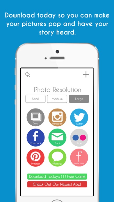 Screenshots of Quick Cap Free - Captions And Quotes Maker for iPhone