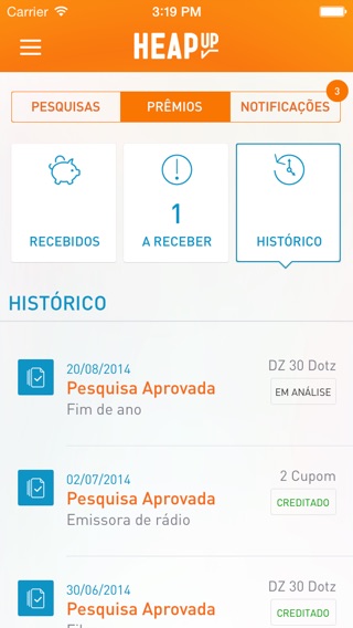 Captura de tela do iPhone 5