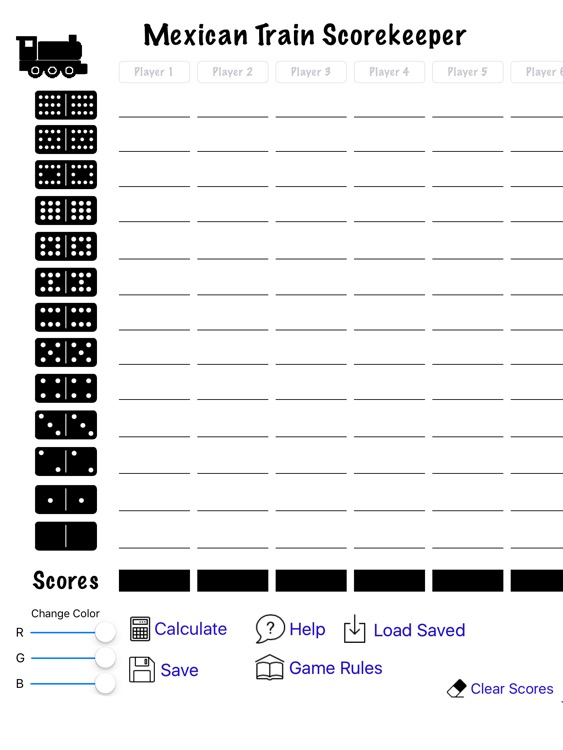 mexican train scorekeeper by thomas johnston mexican train score sheet